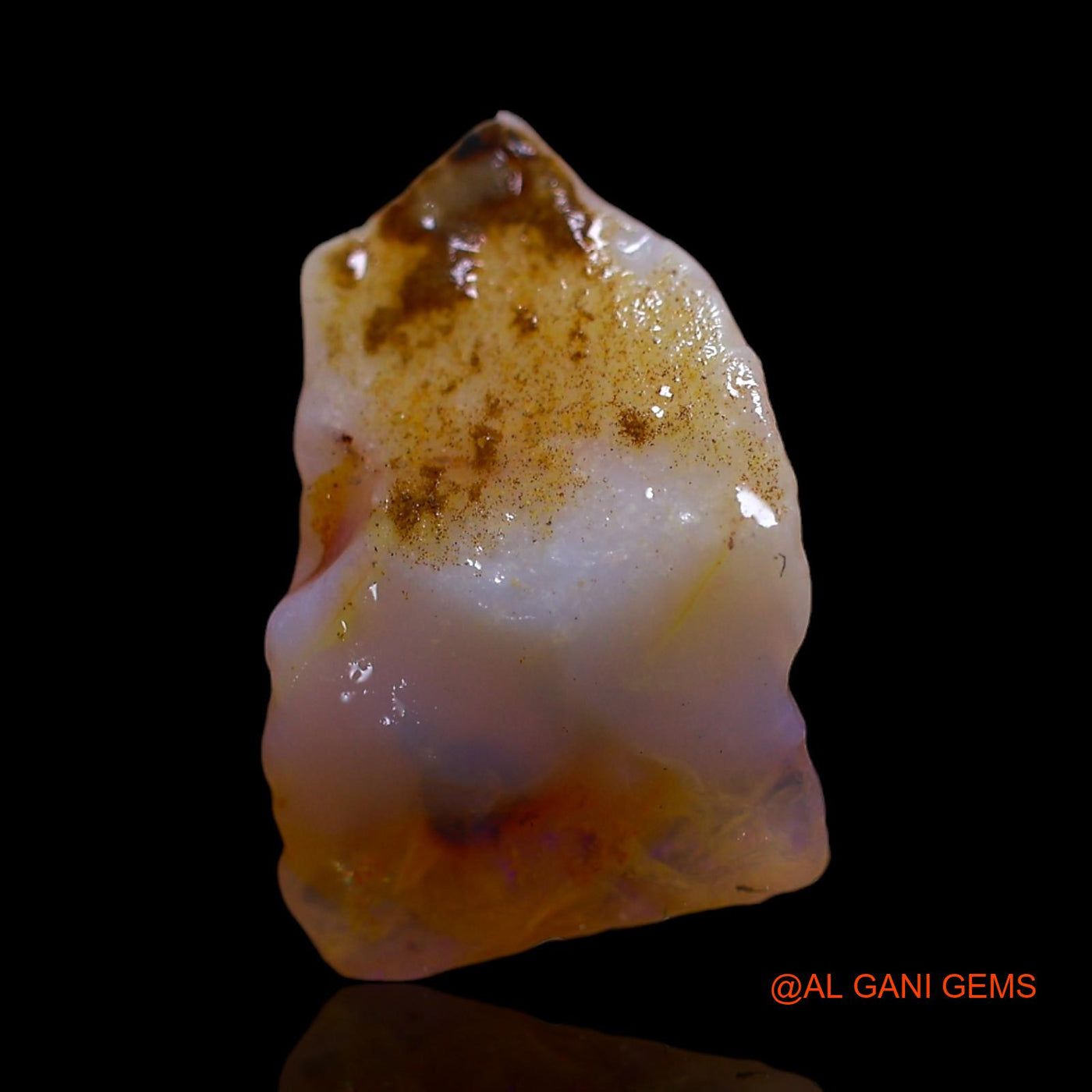 Natural Fire Opal Gemstone 3.00 Cts Loose Fancy Rough From Australia 13x9x5 mm RG-59