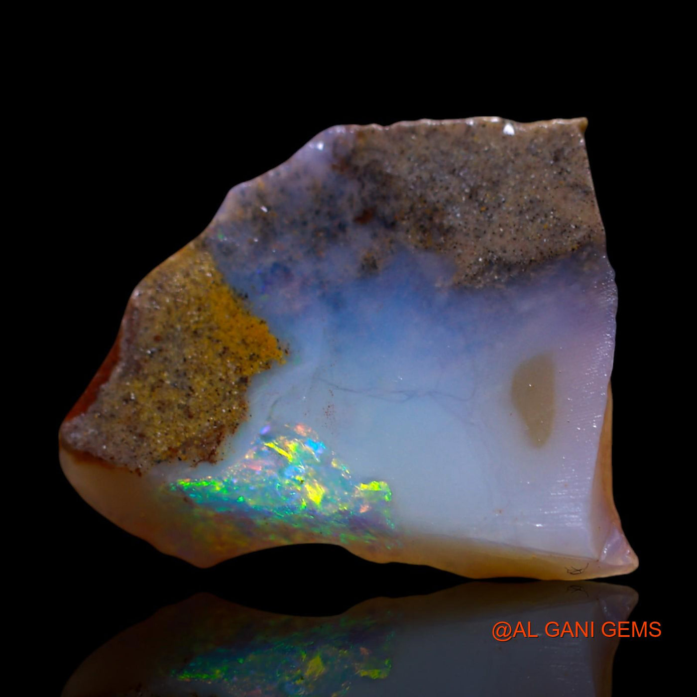 6.00 Cts Natural Australian Fire Opal Loose Gemstone Fancy Rough 18x14x3 mm RG-5
