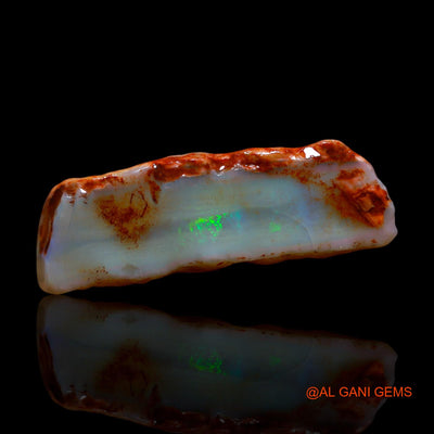 Natural Untreated Fire Opal Loose Gemstone Fancy Rough From Australia 11.00 Cts 29x9x5 mm RG-601