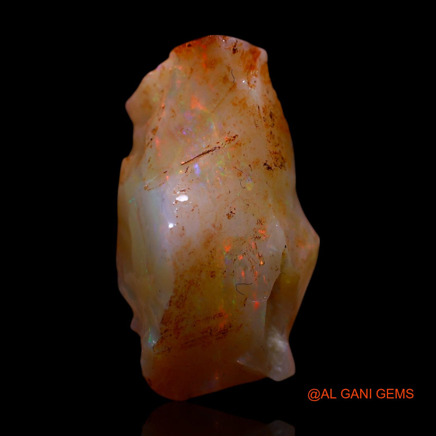 5.00 Cts Natural Australian Fire Opal Loose Gemstone Fancy Rough 17x9x8 mm RG-604