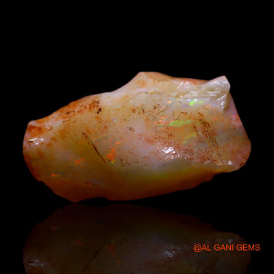 5.00 Cts Natural Australian Fire Opal Loose Gemstone Fancy Rough 17x9x8 mm RG-604