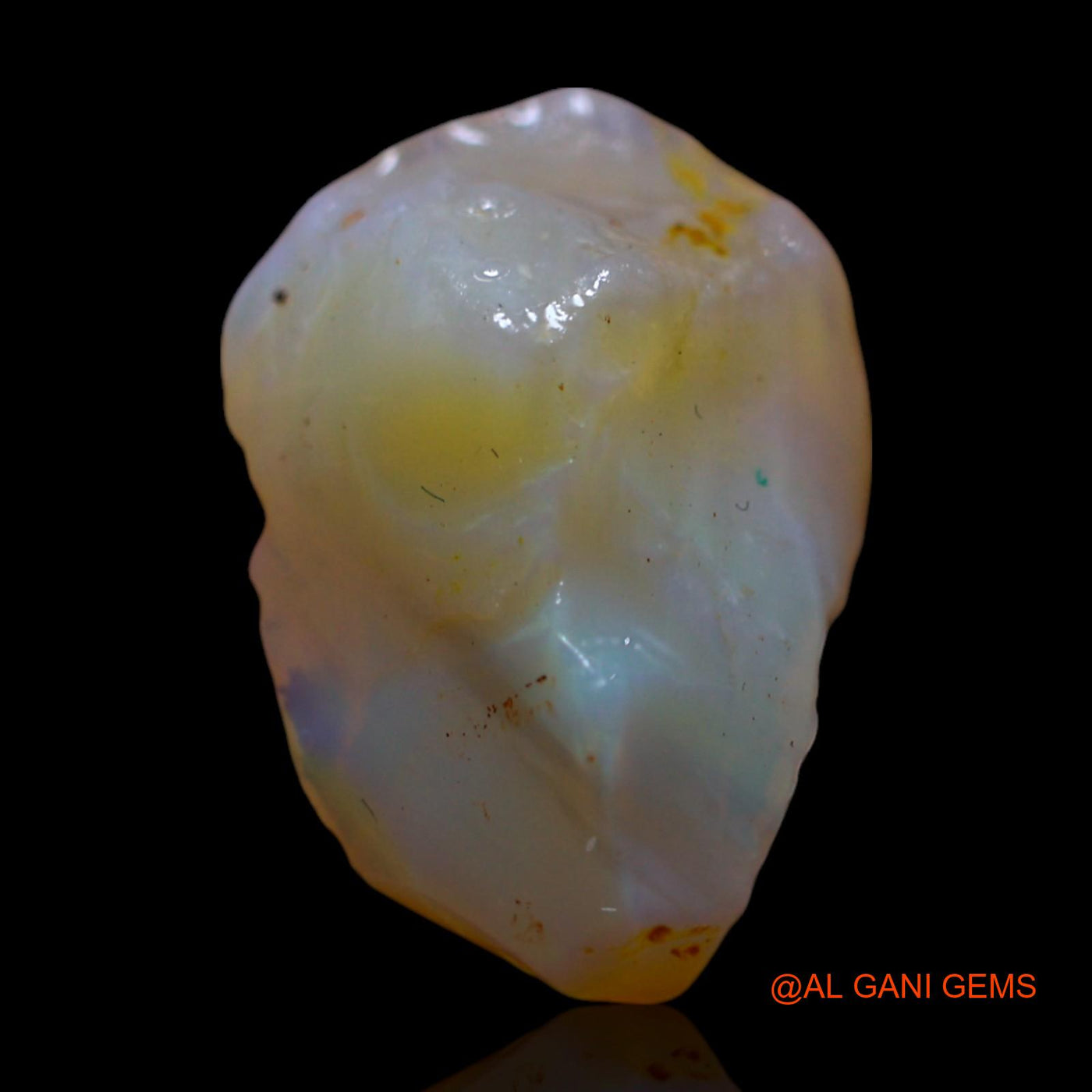 Natural Fire Opal Gemstone 4.00 Cts Loose Fancy Rough From Australia 15x10x7 mm RG-615