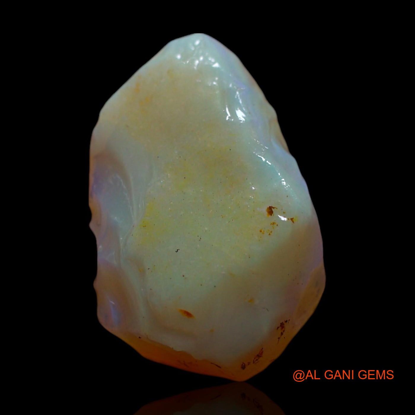 Natural Fire Opal Gemstone 4.00 Cts Loose Fancy Rough From Australia 15x10x7 mm RG-615