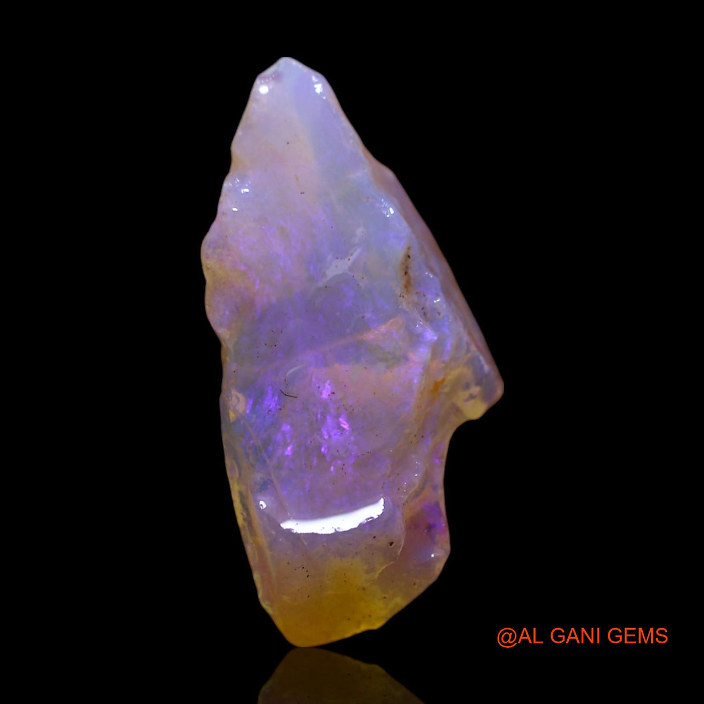 Natural Untreated Fire Opal Loose Gemstone Fancy Rough From Australia 3.00 Cts 18x9x4 mm RG-616