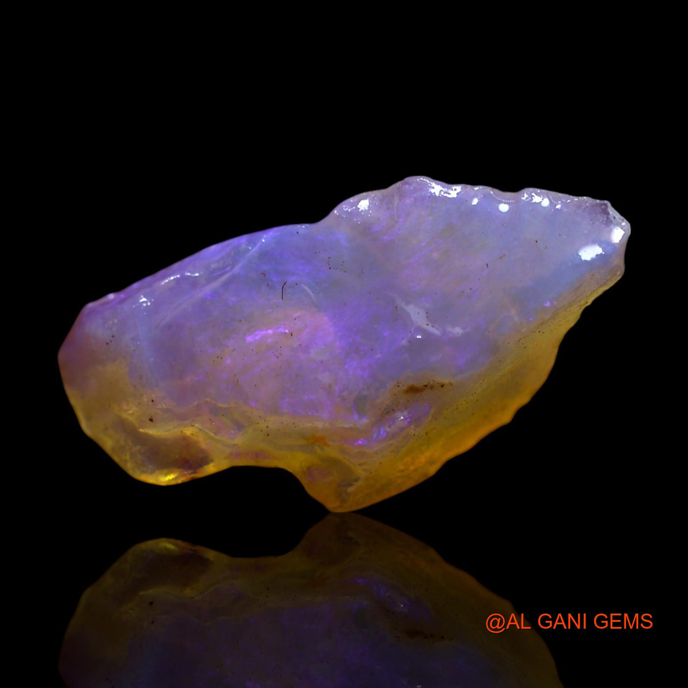 Natural Untreated Fire Opal Loose Gemstone Fancy Rough From Australia 3.00 Cts 18x9x4 mm RG-616