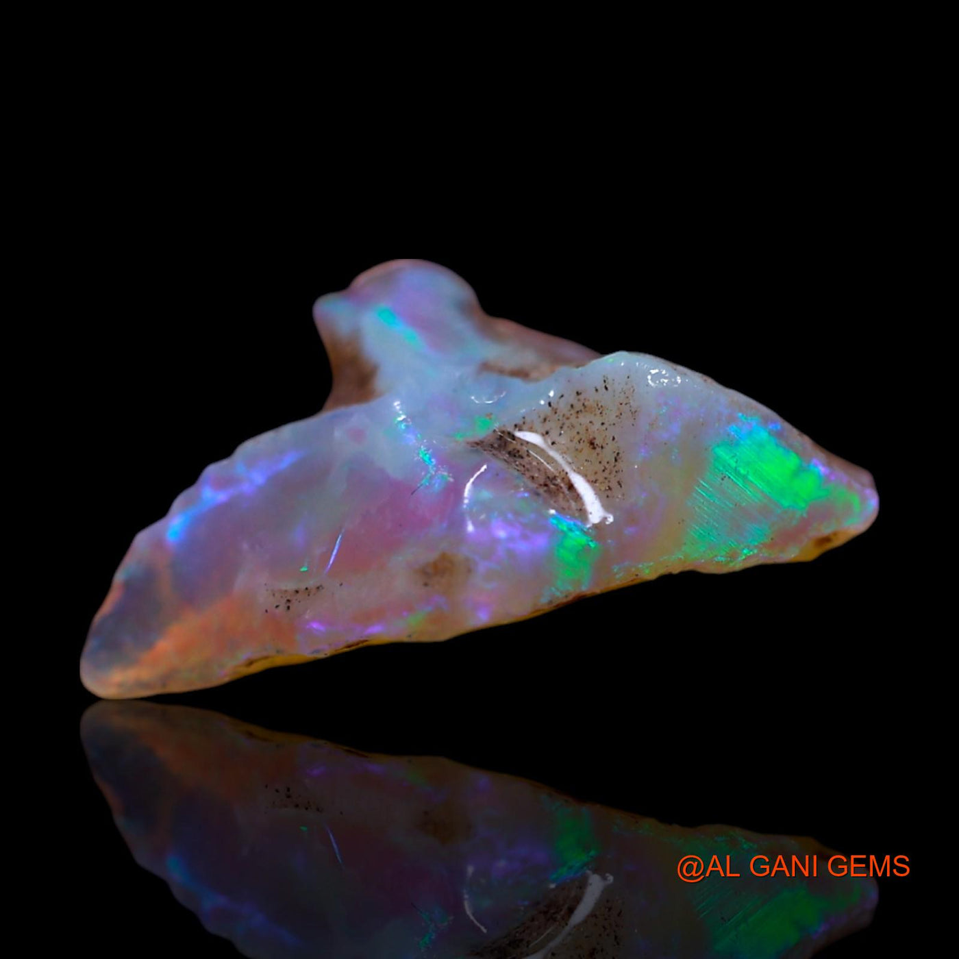 2.00 Cts Natural Australian Fire Opal Loose Gemstone Fancy Rough 15x10x5 mm RG-619