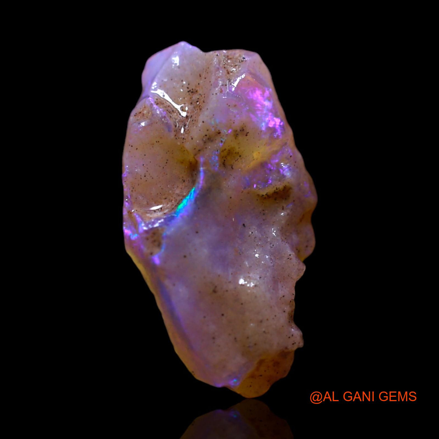 2.00 Cts Natural Australian Fire Opal Loose Gemstone Fancy Rough 15x8x5 mm RG-628