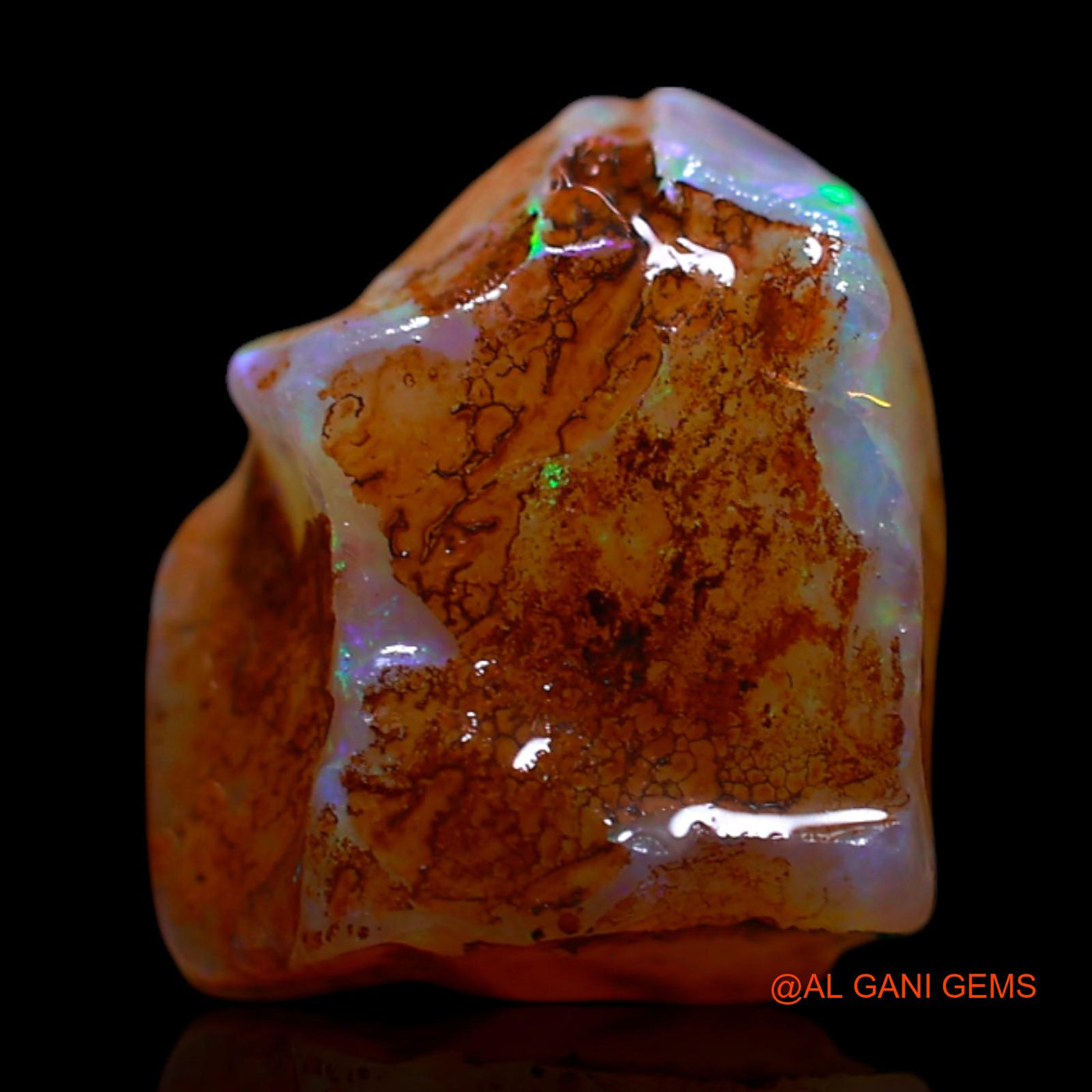 4.00 Cts Natural Australian Fire Opal Fancy Rough Loose Gemstone For Jewelry 10x9x6 mm RG-631