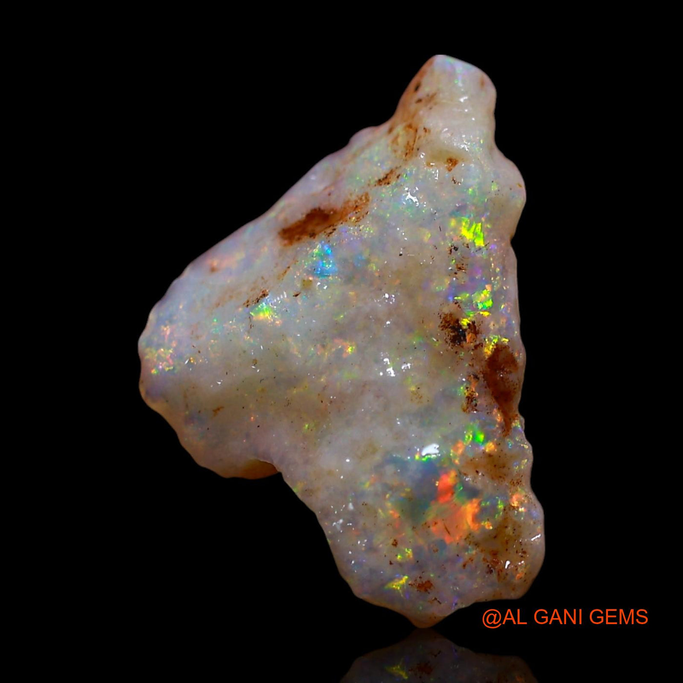 2.00 Cts Unheated Australian Fire Opal Loose Gemstone Fancy Rough Natural 15x10x4 mm RG-63
