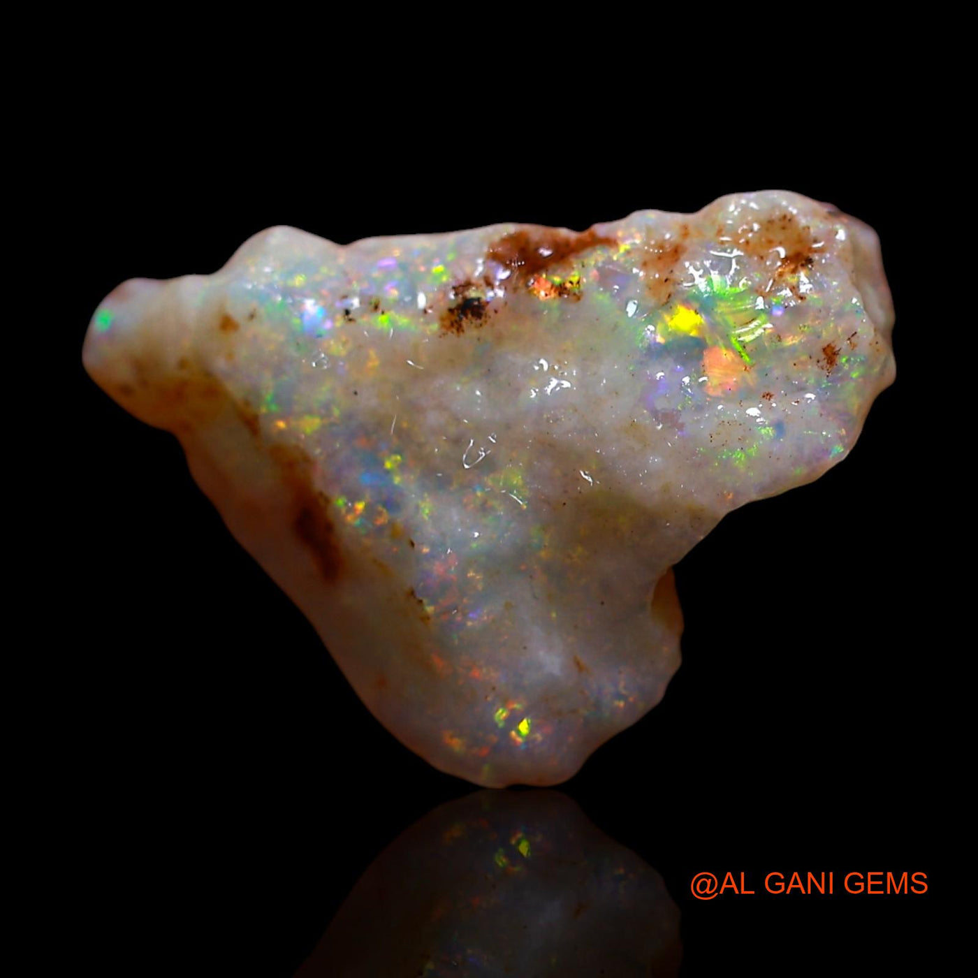 2.00 Cts Unheated Australian Fire Opal Loose Gemstone Fancy Rough Natural 15x10x4 mm RG-63