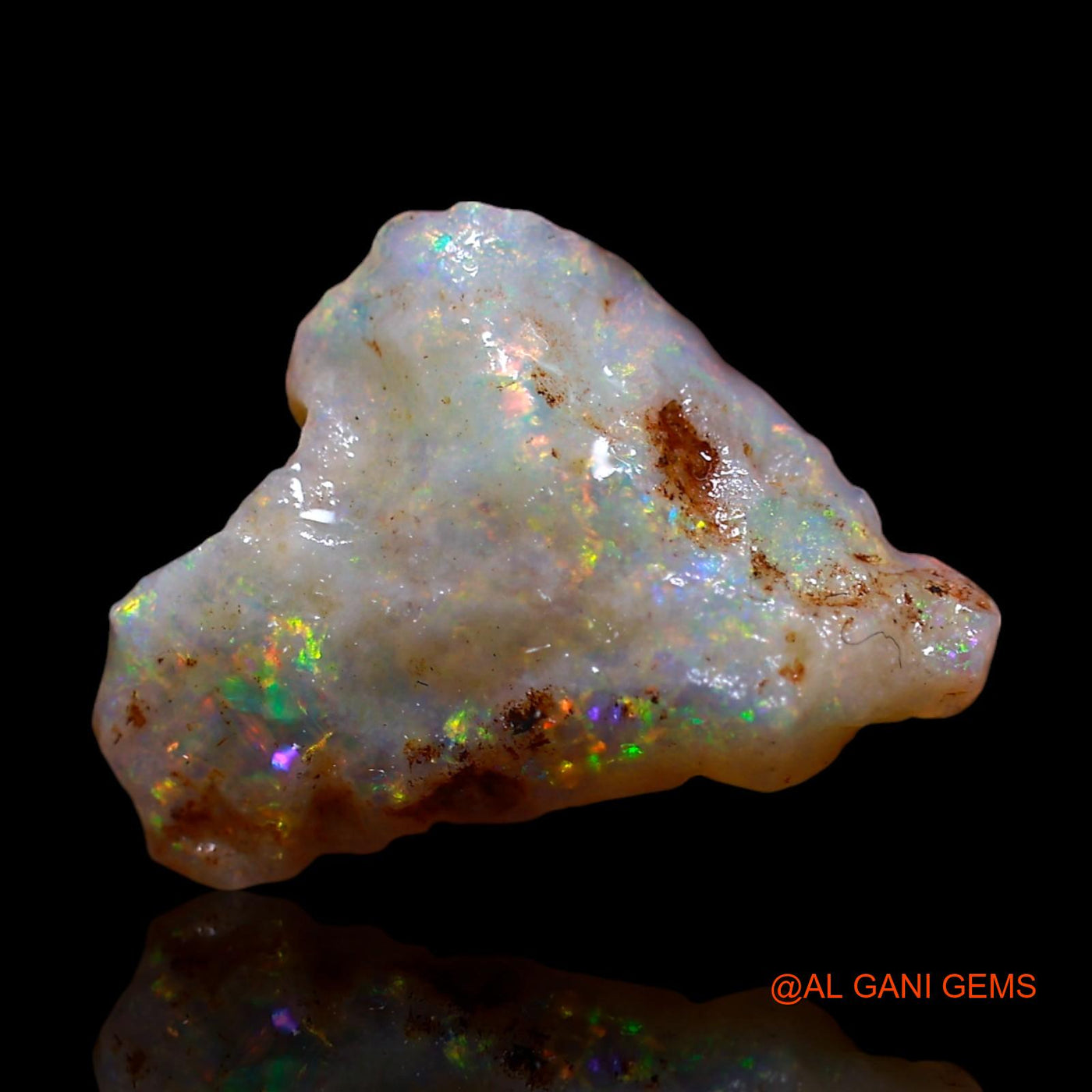 2.00 Cts Unheated Australian Fire Opal Loose Gemstone Fancy Rough Natural 15x10x4 mm RG-63