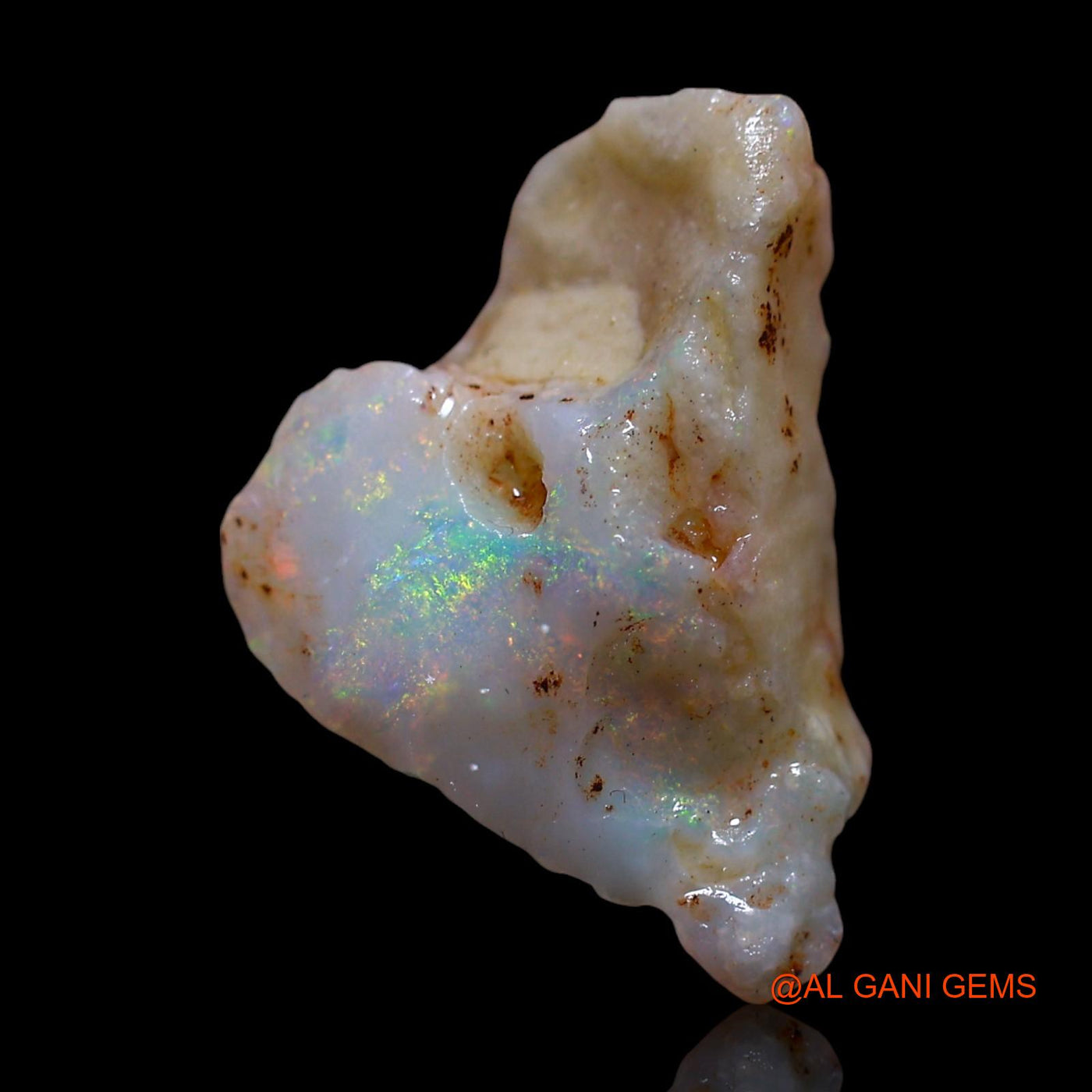 2.00 Cts Unheated Australian Fire Opal Loose Gemstone Fancy Rough Natural 15x10x4 mm RG-63