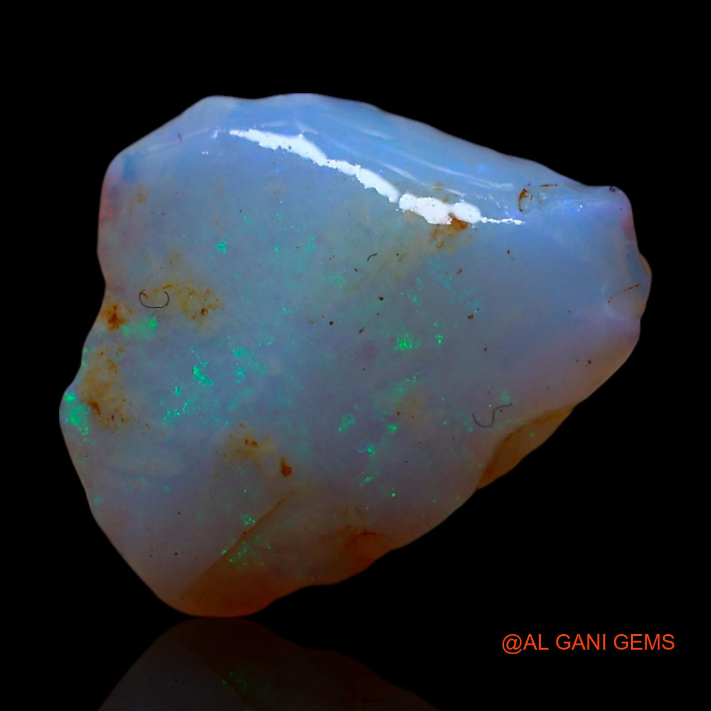 2.00 Cts Unheated Australian Fire Opal Loose Gemstone Fancy Rough Natural 12x10x5 mm RG-643