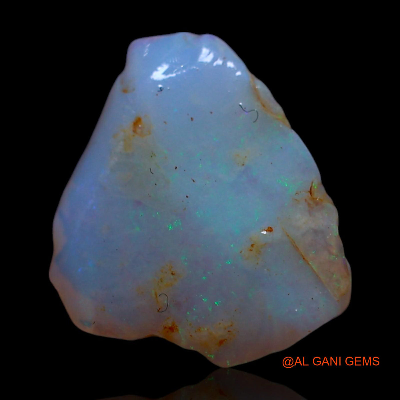 2.00 Cts Unheated Australian Fire Opal Loose Gemstone Fancy Rough Natural 12x10x5 mm RG-643