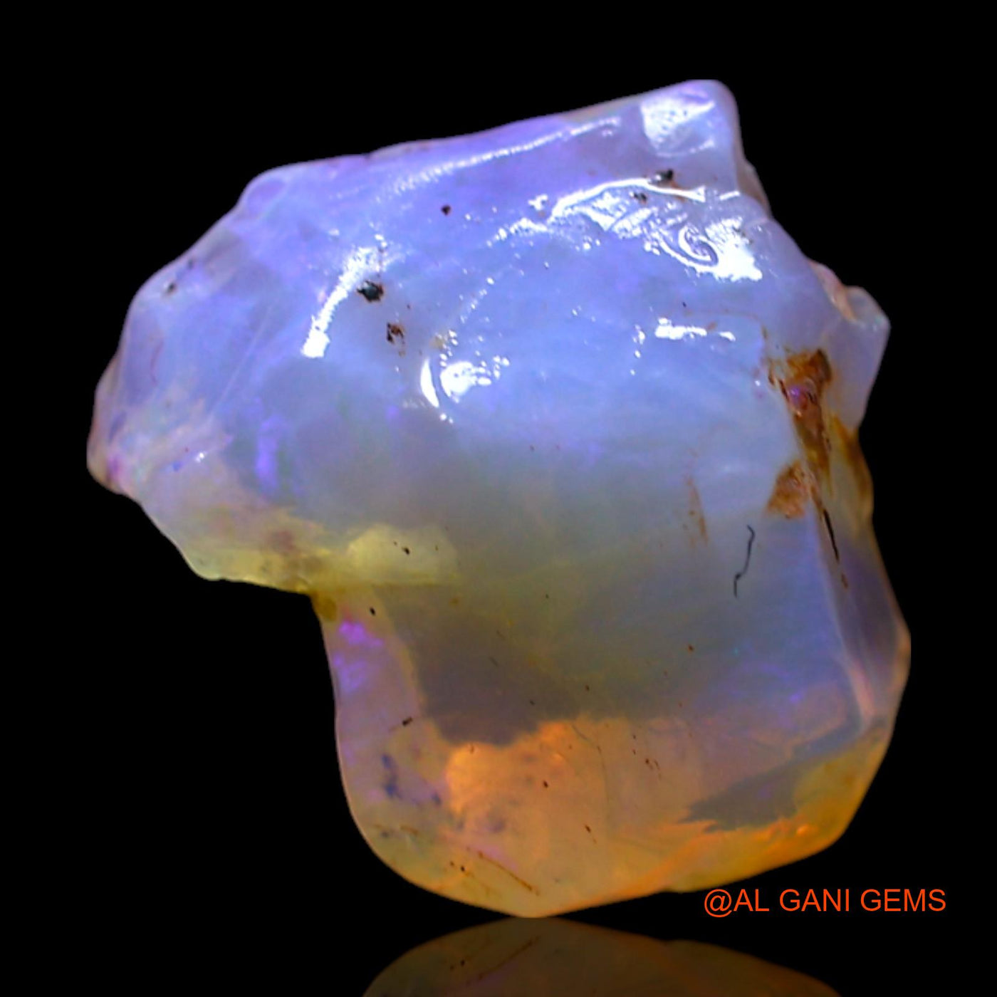 2.00 Cts Unheated Australian Fire Opal Loose Gemstone Fancy Rough Natural 12x10x5 mm RG-654