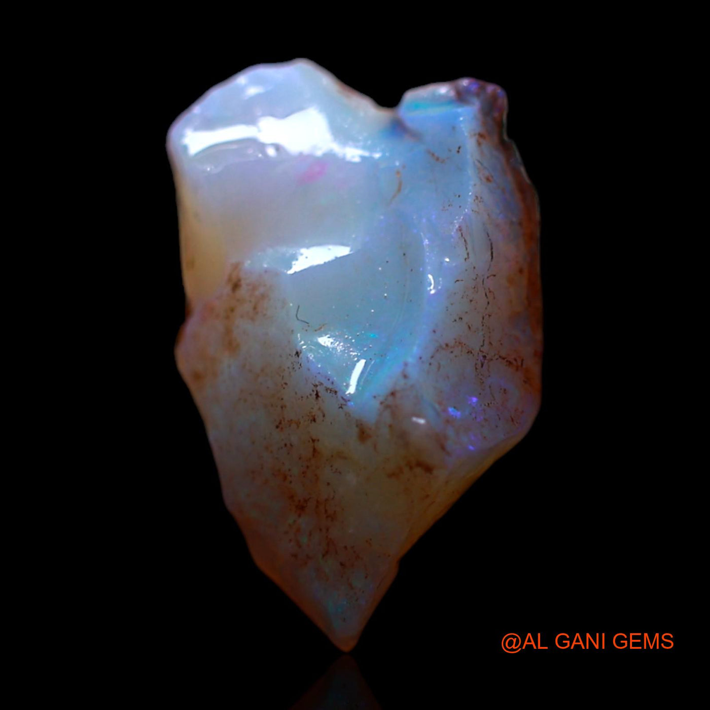 2.00 Cts Unheated Australian Fire Opal Loose Gemstone Fancy Rough Natural 13x8x4 mm RG-655