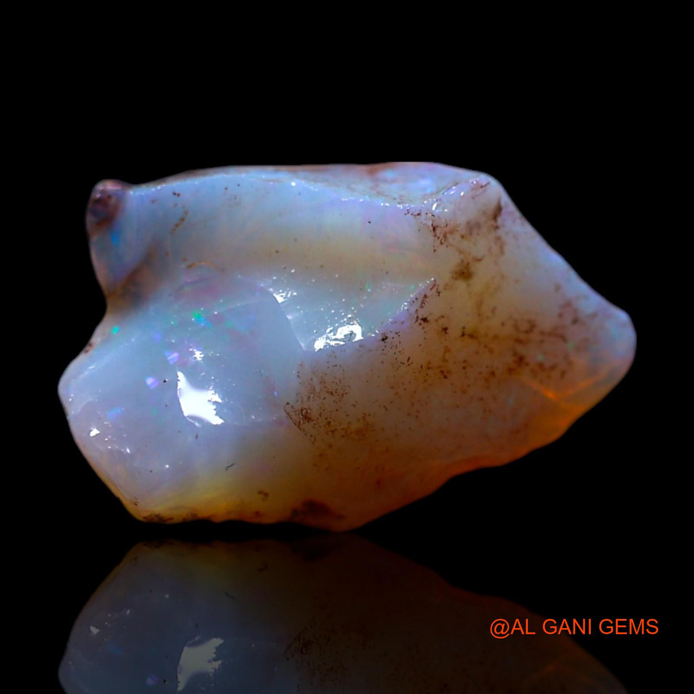 2.00 Cts Unheated Australian Fire Opal Loose Gemstone Fancy Rough Natural 13x8x4 mm RG-655