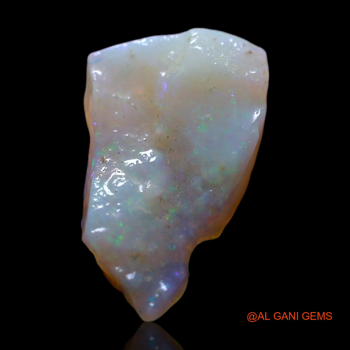 Natural Fire Opal Gemstone 1.50 Cts Loose Fancy Rough From Australia 13x8x3 mm RG-656
