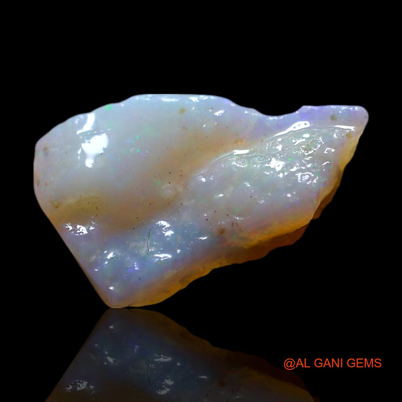Natural Fire Opal Gemstone 1.50 Cts Loose Fancy Rough From Australia 13x8x3 mm RG-656