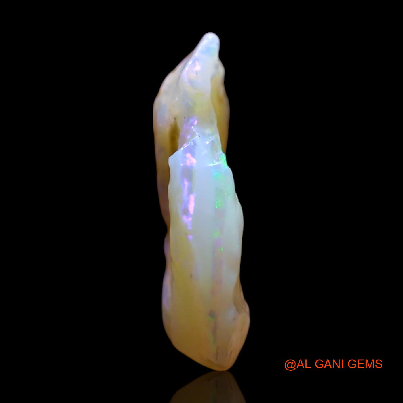 Natural Fire Opal Gemstone 1.50 Cts Loose Fancy Rough From Australia 13x8x3 mm RG-656