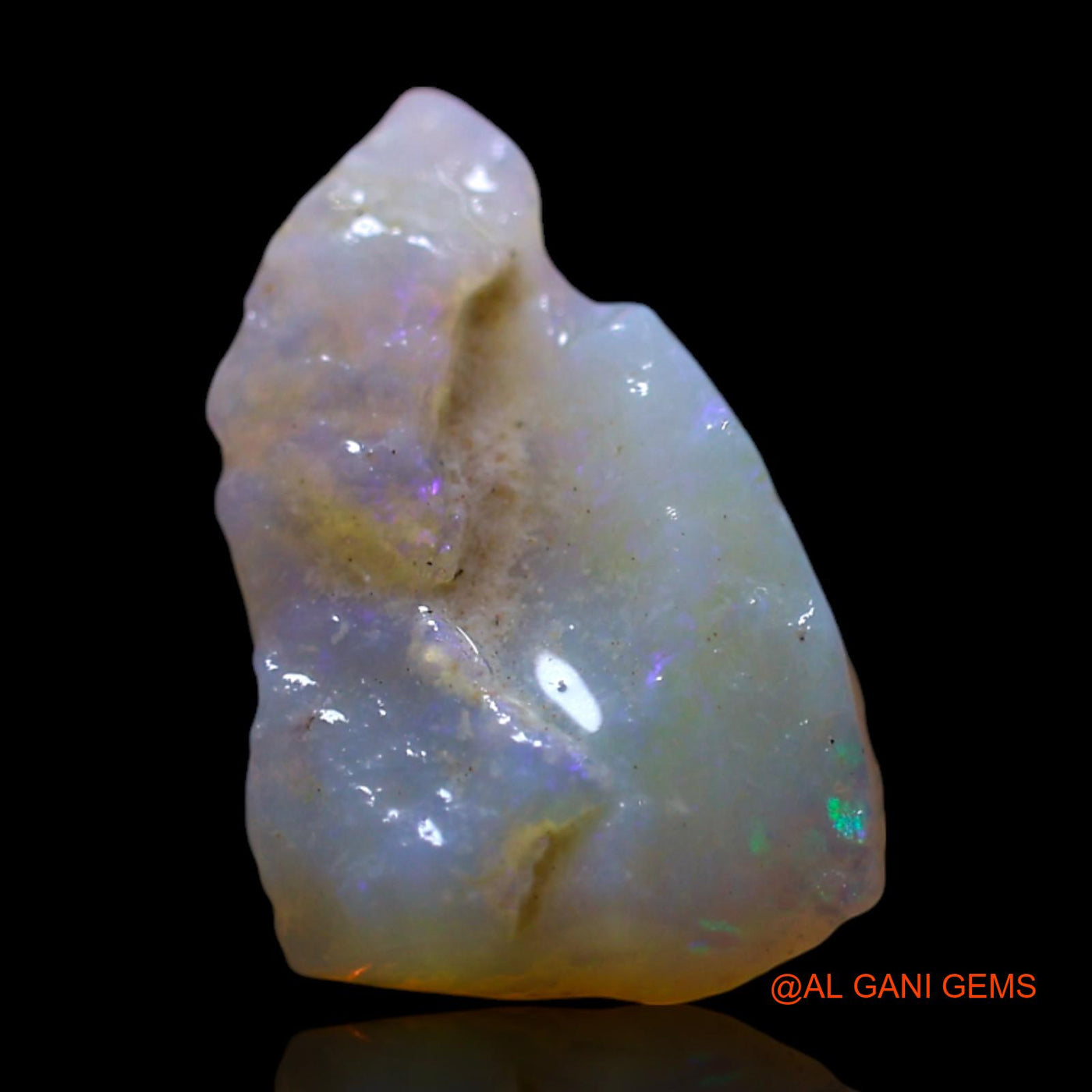 Natural Fire Opal Gemstone 1.50 Cts Loose Fancy Rough From Australia 13x8x3 mm RG-656