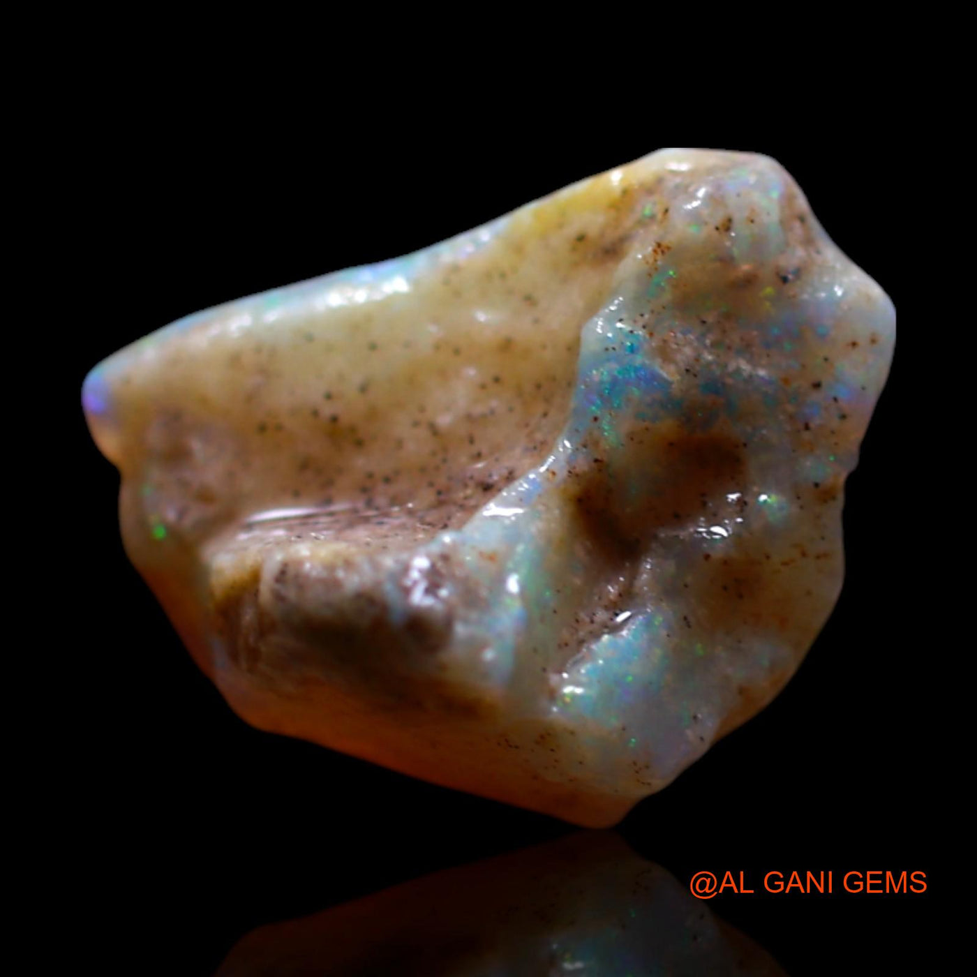 3.00 Cts Unheated Australian Fire Opal Loose Gemstone Fancy Rough Natural 12x9x7 mm RG-657