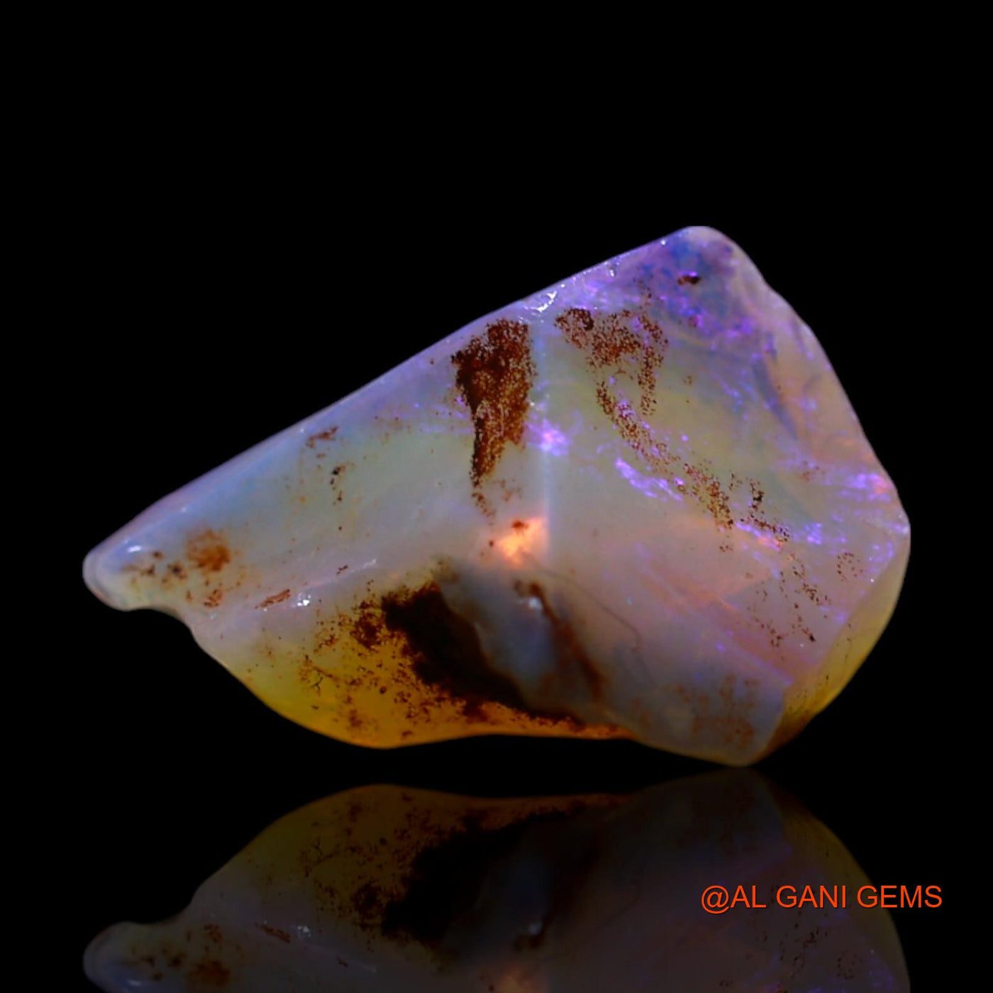 2.00 Cts Natural Australian Fire Opal Loose Gemstone Fancy Rough 13x8x6 mm RG-658