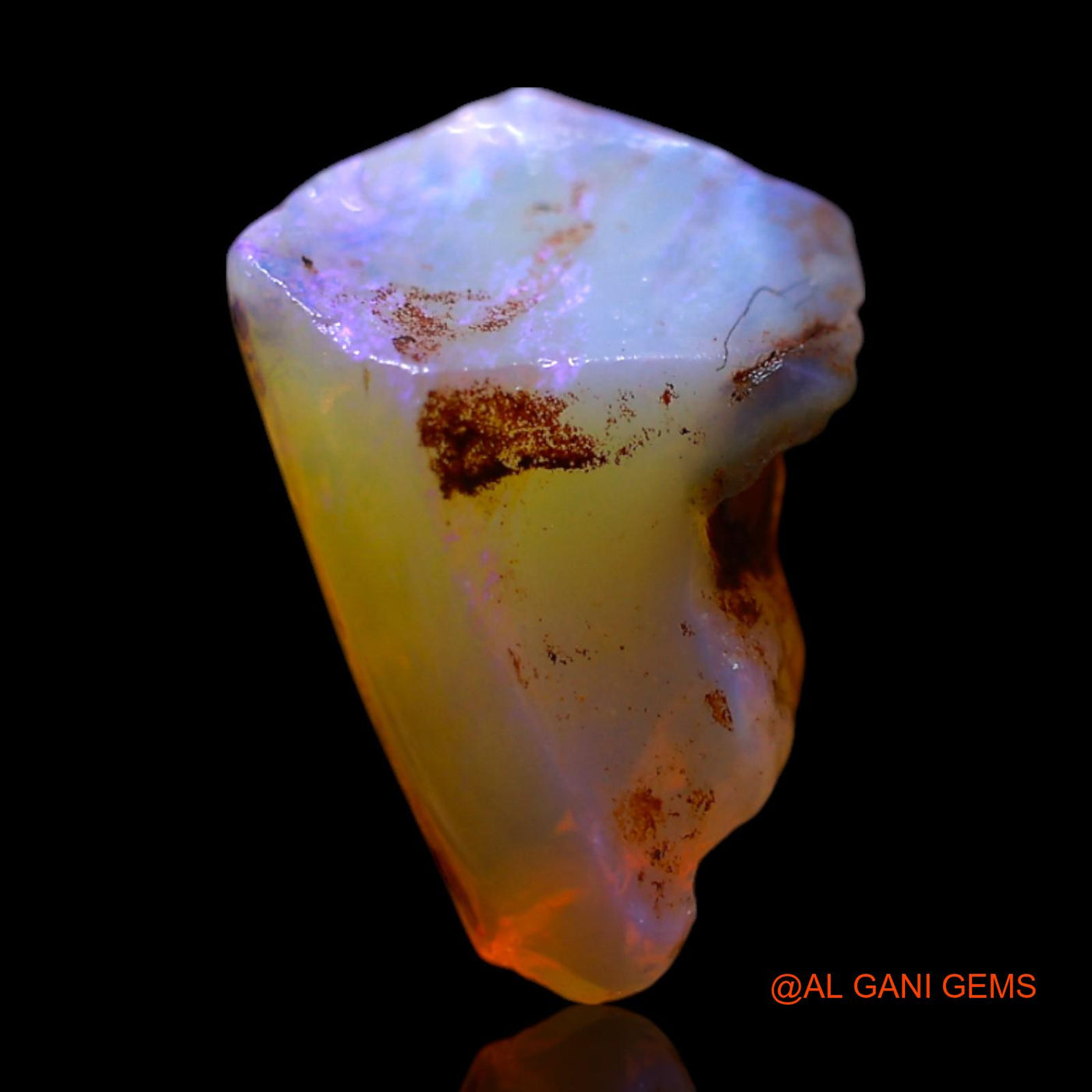 2.00 Cts Natural Australian Fire Opal Loose Gemstone Fancy Rough 13x8x6 mm RG-658