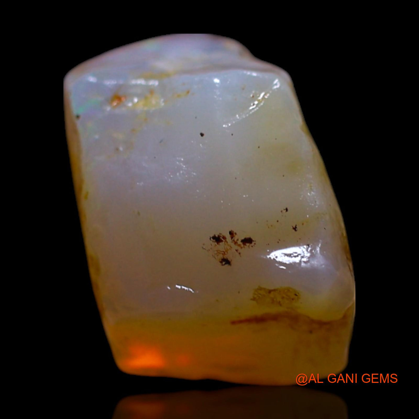 4.00 Cts Natural Australian Fire Opal Loose Gemstone Fancy Rough 12x7x7 mm RG-659