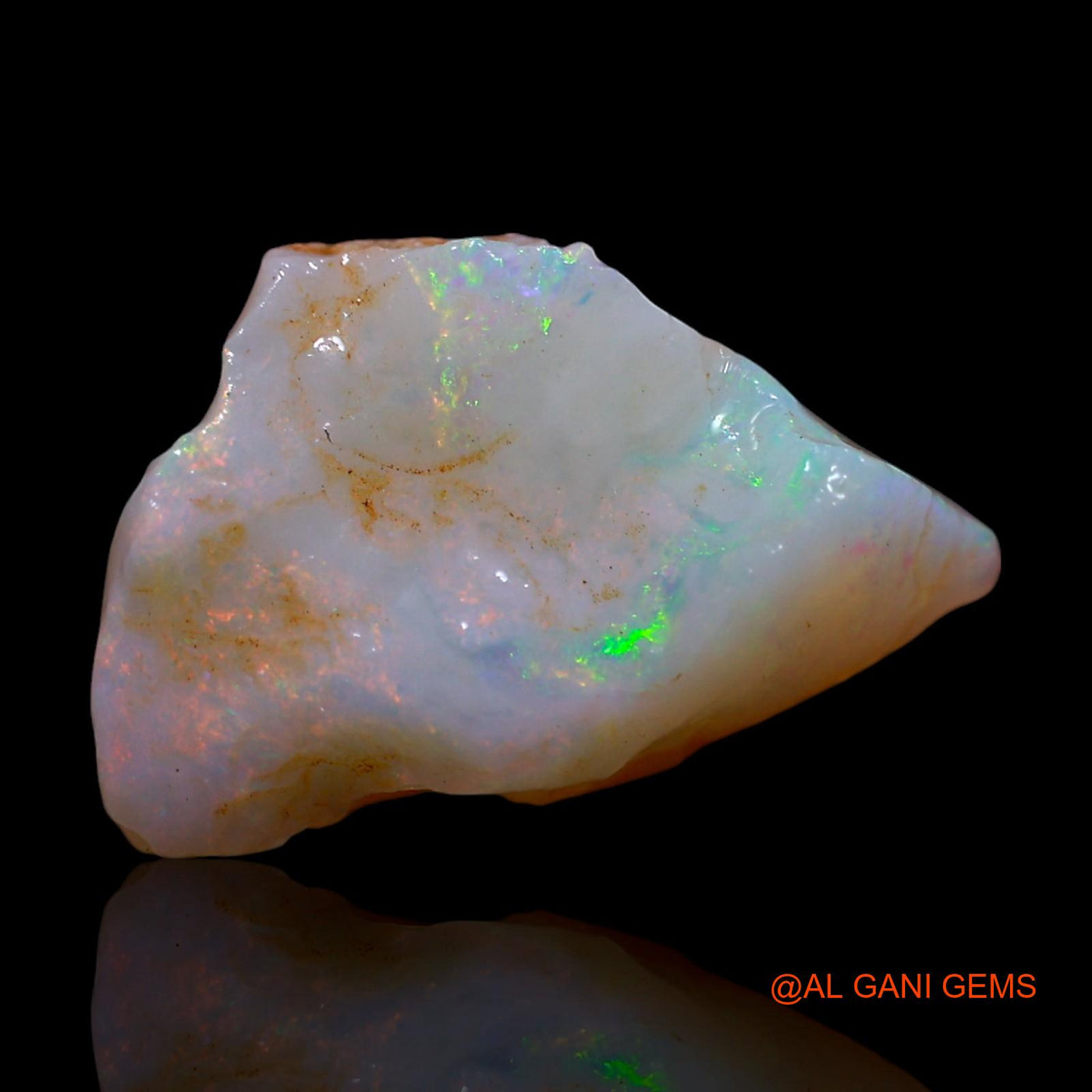 3.00 Cts Natural Australian Fire Opal Loose Gemstone Fancy Rough 15x9x4 mm RG-65