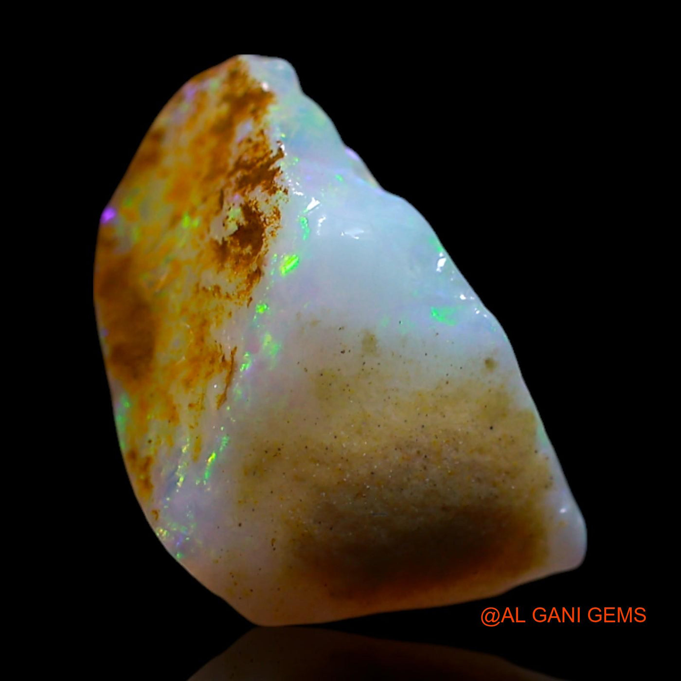 Natural Untreated Fire Opal Loose Gemstone Fancy Rough From Australia 2.00 Cts 12x7x6 mm RG-664