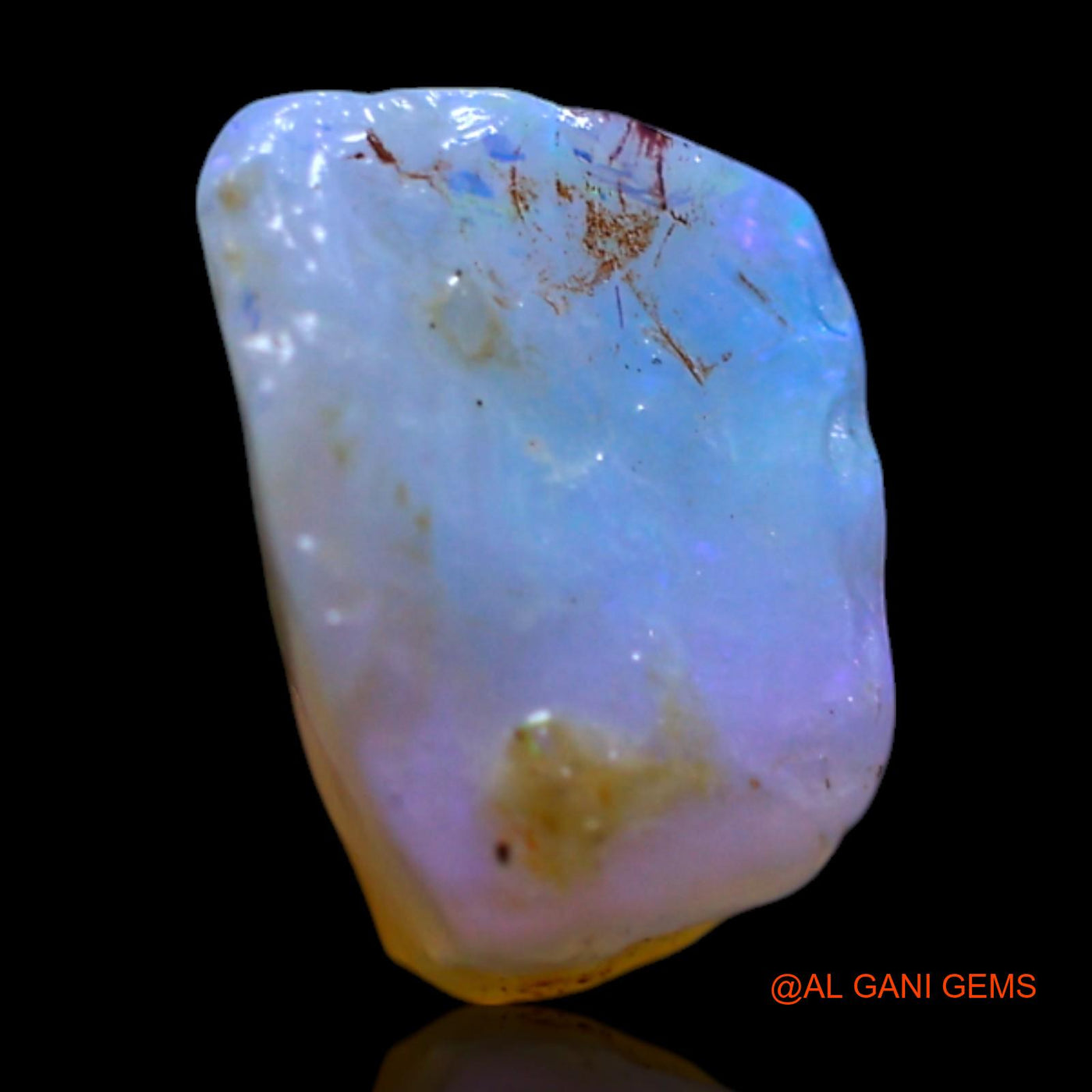 Natural Fire Opal Gemstone 2.00 Cts Loose Fancy Rough From Australia 9x7x7 mm RG-677