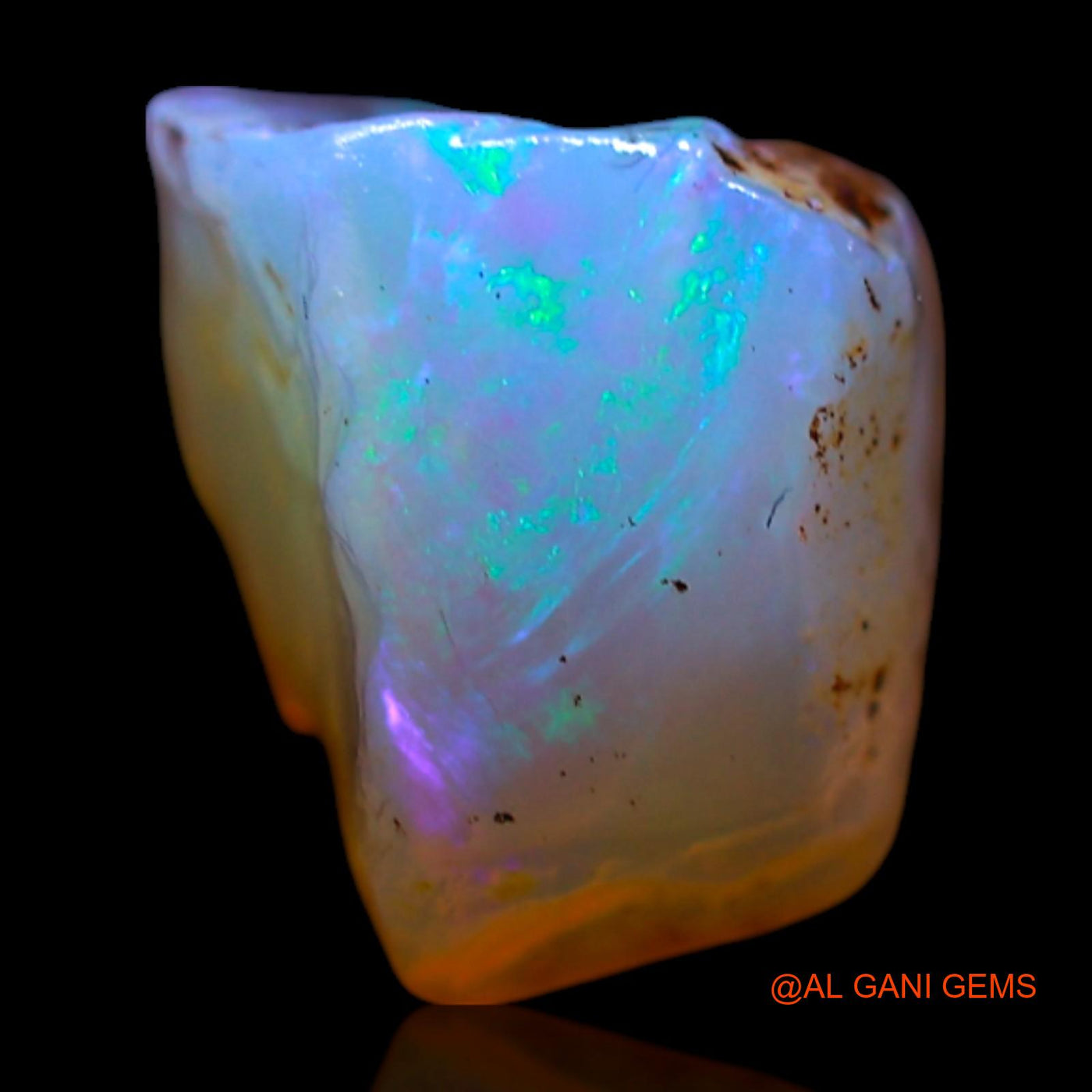 Natural Fire Opal Gemstone 2.00 Cts Loose Fancy Rough From Australia 9x7x7 mm RG-677