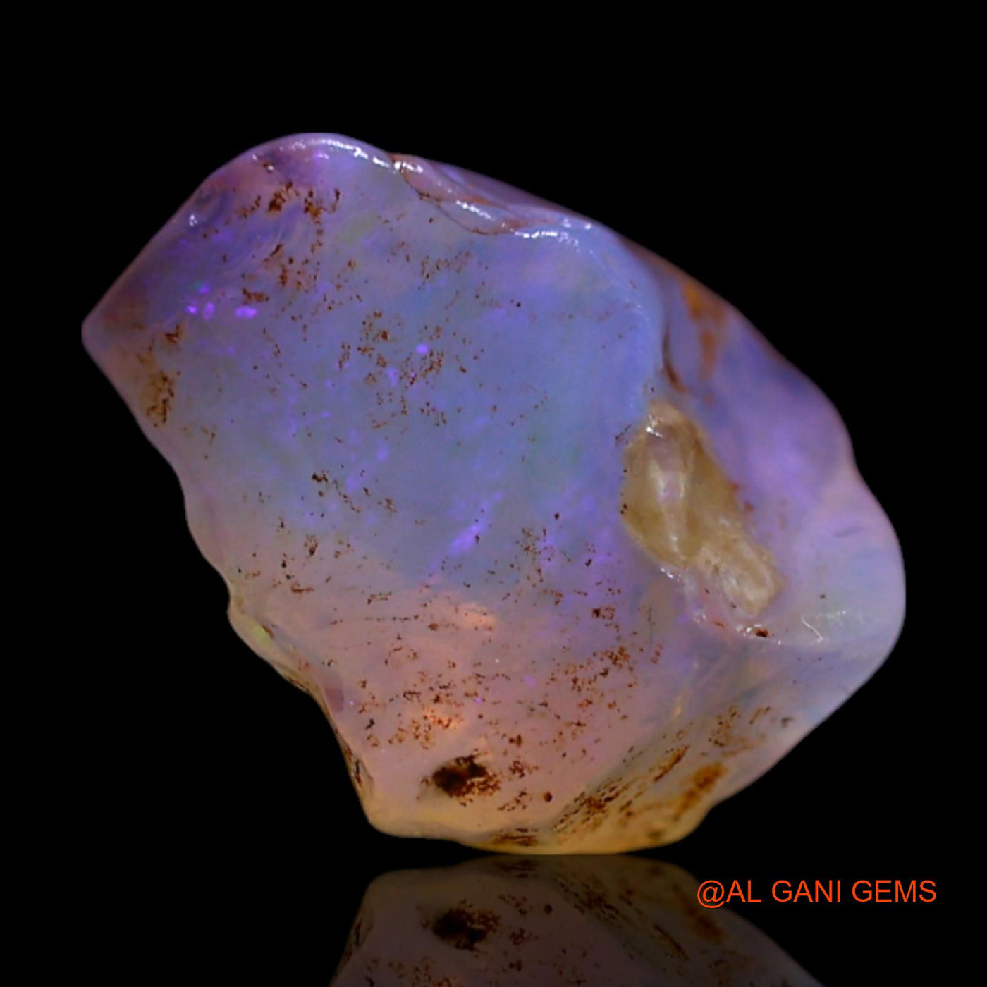 Natural Fire Opal Gemstone 3.00 Cts Loose Fancy Rough From Australia 11x7x6 mm RG-680