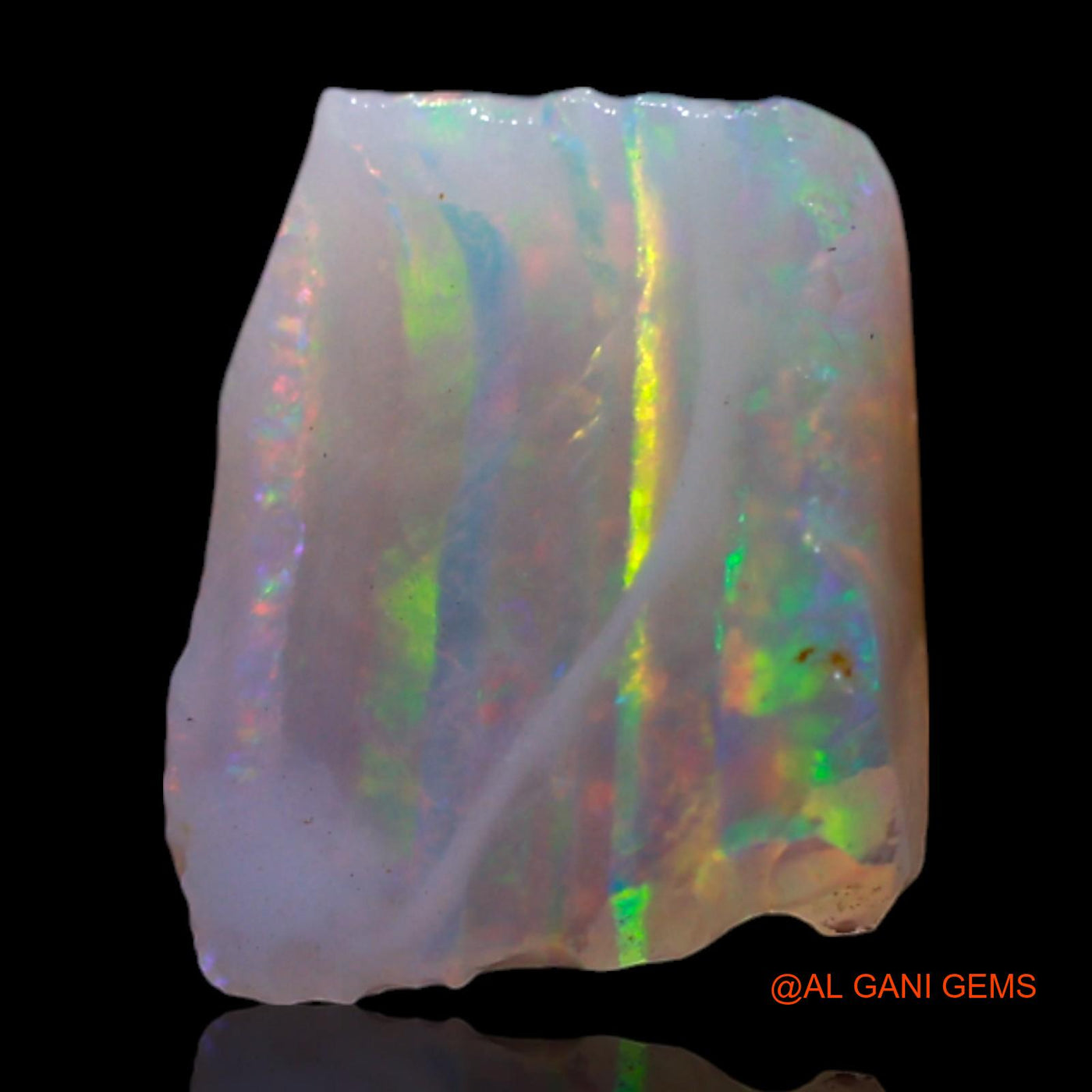Natural Untreated Fire Opal Loose Gemstone Fancy Rough From Australia 1.00 Cts 9x7x3 mm RG-681