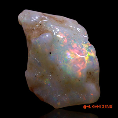 Natural Fire Opal Gemstone 1.00 Cts Loose Fancy Rough From Australia 12x8x3 mm RG-685
