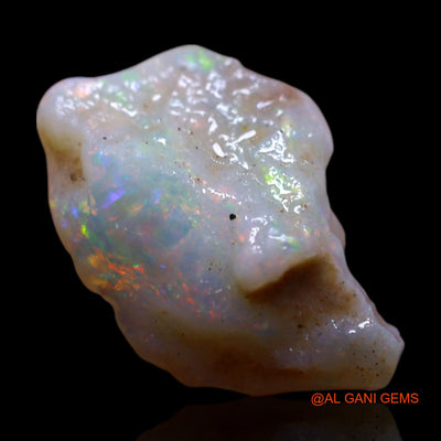 Natural Fire Opal Gemstone 1.00 Cts Loose Fancy Rough From Australia 12x8x3 mm RG-685