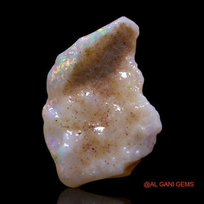Natural Fire Opal Gemstone 1.00 Cts Loose Fancy Rough From Australia 12x8x3 mm RG-685
