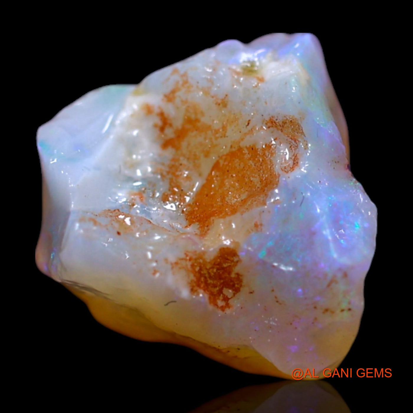 3.00 Cts Natural Australian Fire Opal Loose Gemstone Fancy Rough 10x9x6 mm RG-686