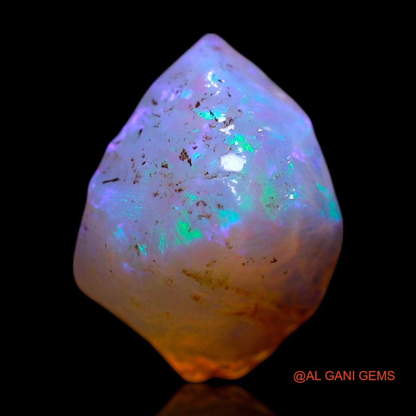 2.00 Cts Natural Australian Fire Opal Loose Gemstone Fancy Rough 10x7x6 mm RG-687