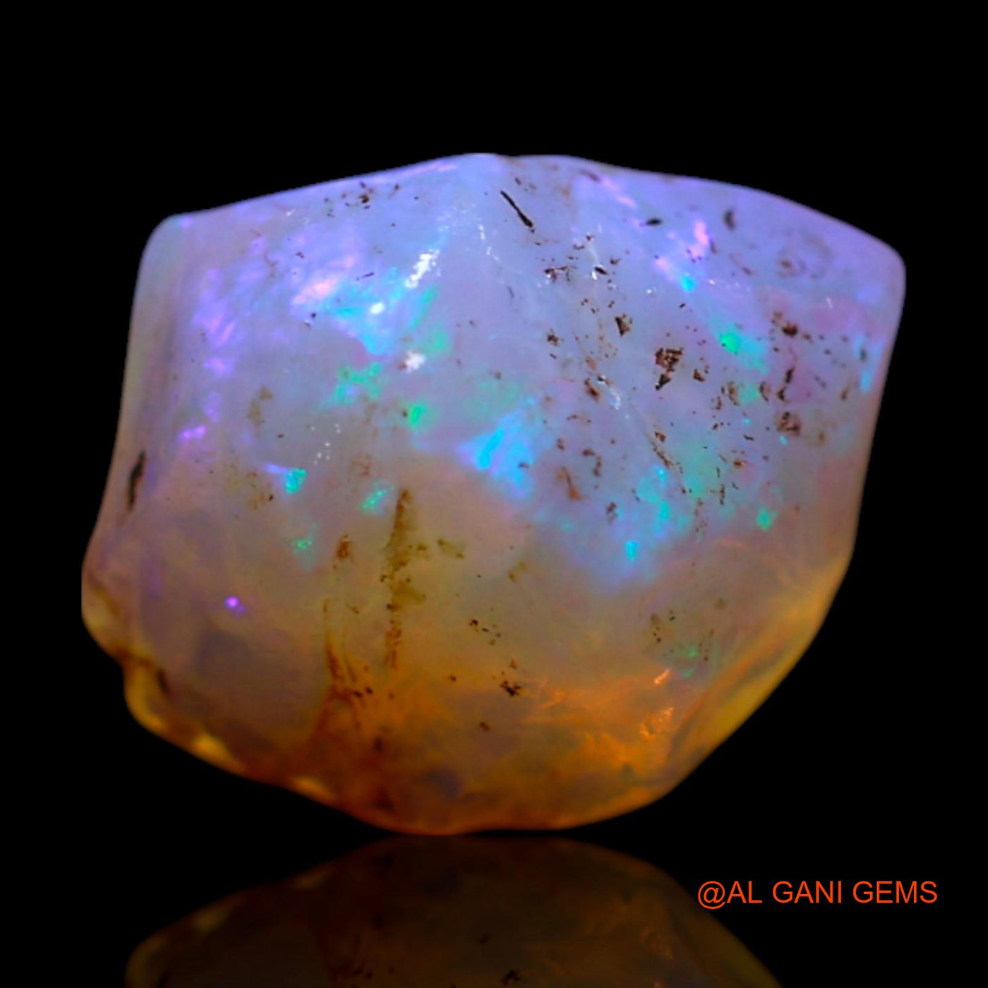 2.00 Cts Natural Australian Fire Opal Loose Gemstone Fancy Rough 10x7x6 mm RG-687