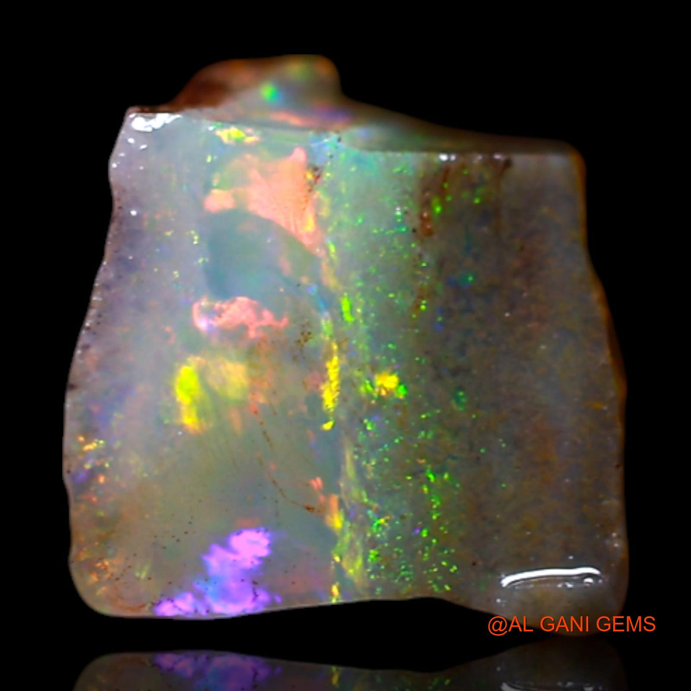 2.00 Cts Natural Australian Fire Opal Loose Gemstone Fancy Rough 9x8x6 mm RG-695