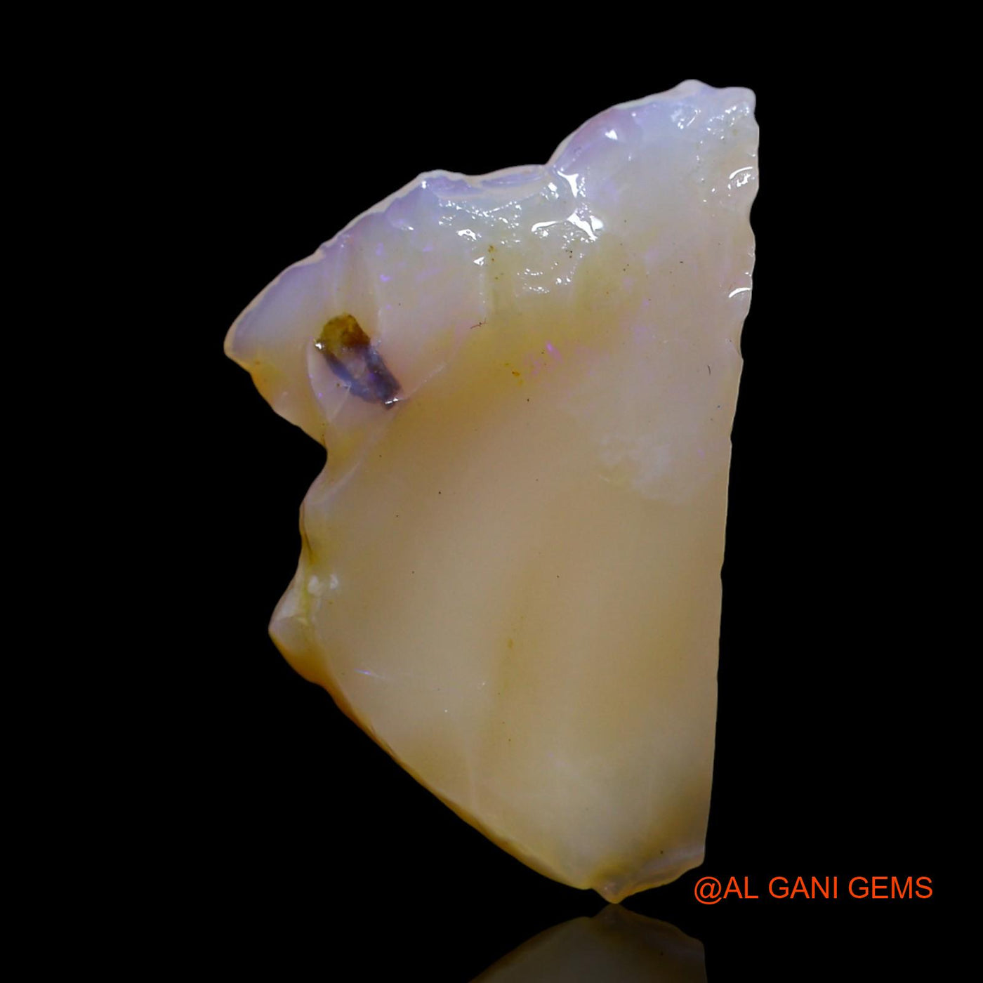 Natural Fire Opal Gemstone 8.00 Cts Loose Fancy Rough From Australia 23x14x6 mm RG-705
