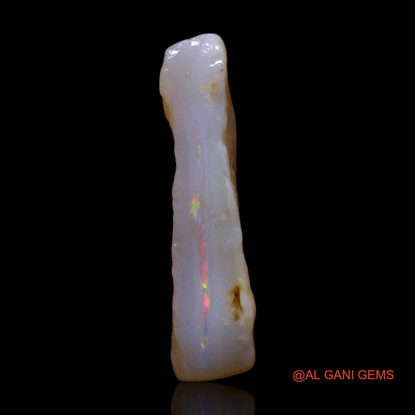 Natural Untreated Fire Opal Loose Gemstone Fancy Rough From Australia 5.00 Cts 21x11x4 mm RG-712