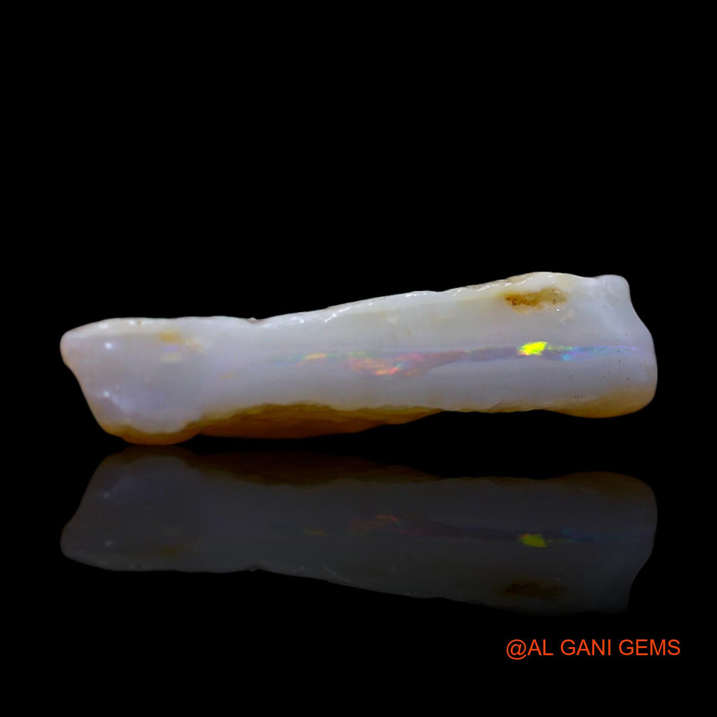 Natural Untreated Fire Opal Loose Gemstone Fancy Rough From Australia 5.00 Cts 21x11x4 mm RG-712
