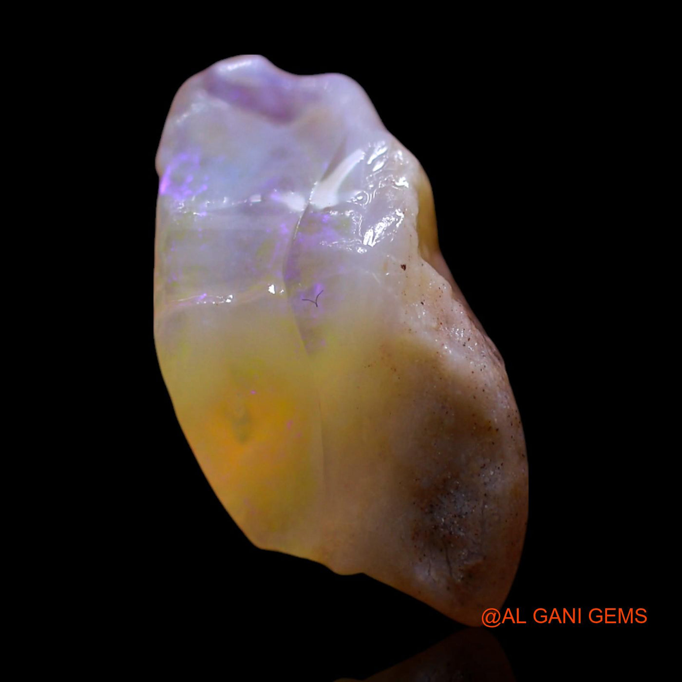 8.00 Cts Unheated Australian Fire Opal Loose Gemstone Fancy Rough Natural 19x10x9 mm RG-719