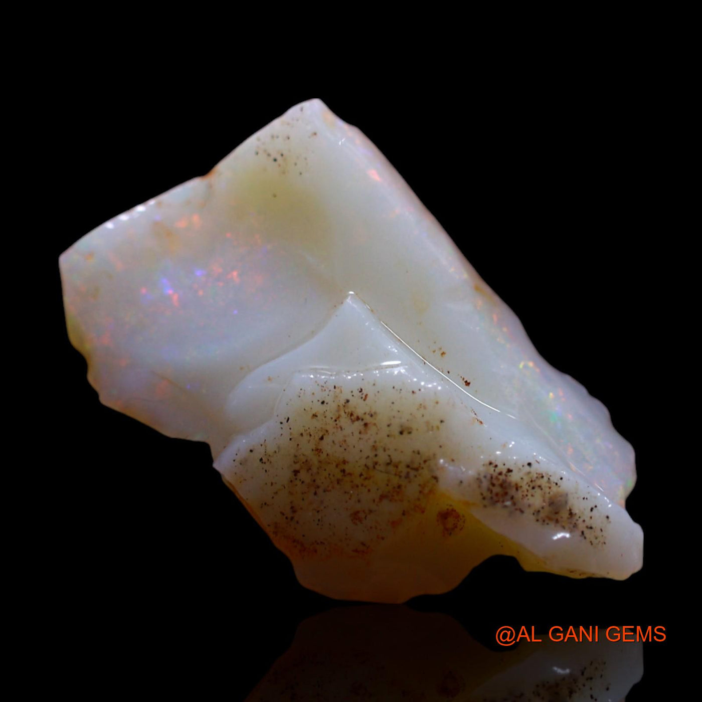 3.00 Cts Natural Australian Fire Opal Loose Gemstone Fancy Rough 19x10x5 mm RG-721