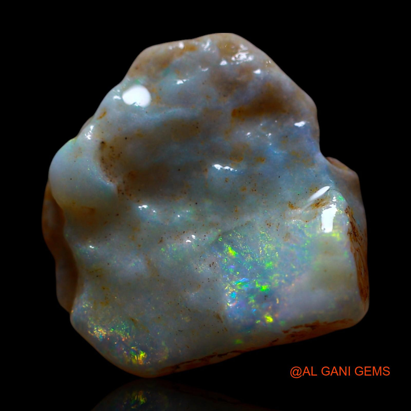 5.00 Cts Natural Australian Fire Opal Loose Gemstone Fancy Rough 15x14x5 mm RG-722