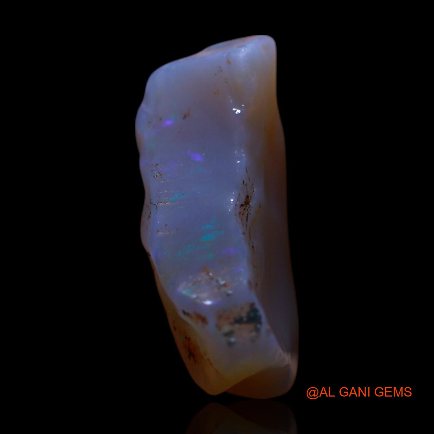 Natural Untreated Fire Opal Loose Gemstone Fancy Rough From Australia 4.00 Cts 15x8x5 mm RG-738
