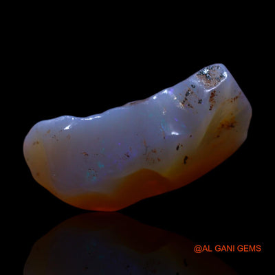 Natural Untreated Fire Opal Loose Gemstone Fancy Rough From Australia 4.00 Cts 15x8x5 mm RG-738